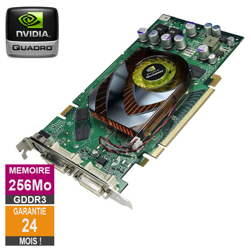 Carte graphique Nvidia Quadro FX 1500 256Mo GDDR3 PCI-e DVI S-Video