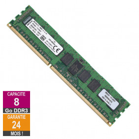 Barrette Mémoire 8Go RAM DDR3 Kingston KVR13R9D8/8 DIMM PC3-10600R