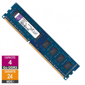 Barrette Mémoire 4Go RAM DDR3 Kingston KVT8FP-HYC DIMM PC3-12800U