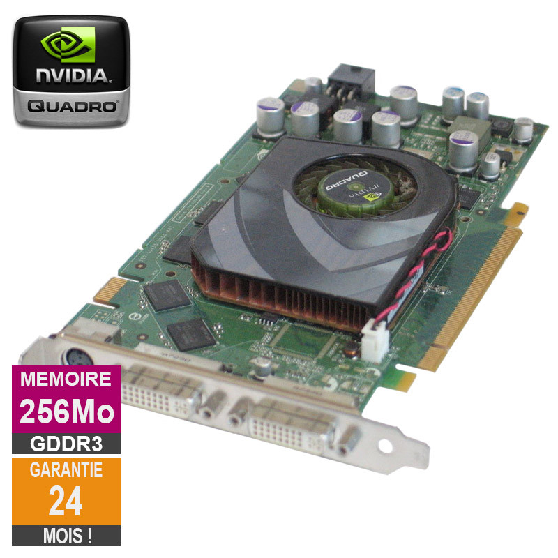 Carte graphique Nvidia Quadro FX 3450 256Mo GDDR3 PCI-e DVI S-Video Carte graphique Nvidia Quadro FX 3450...