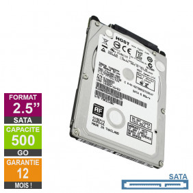 Disque Dur 500Go SATA 2.5 HGST Z7K500-500 7200rpm 32Mo