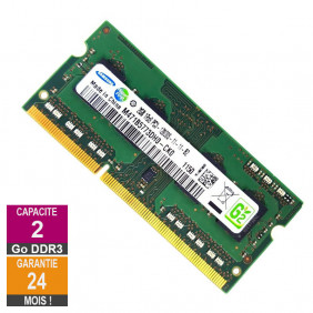 Barrette Mémoire 2Go RAM DDR3 Samsung M471B5773DH0-CK0 SO-DIMM PC3-12800S