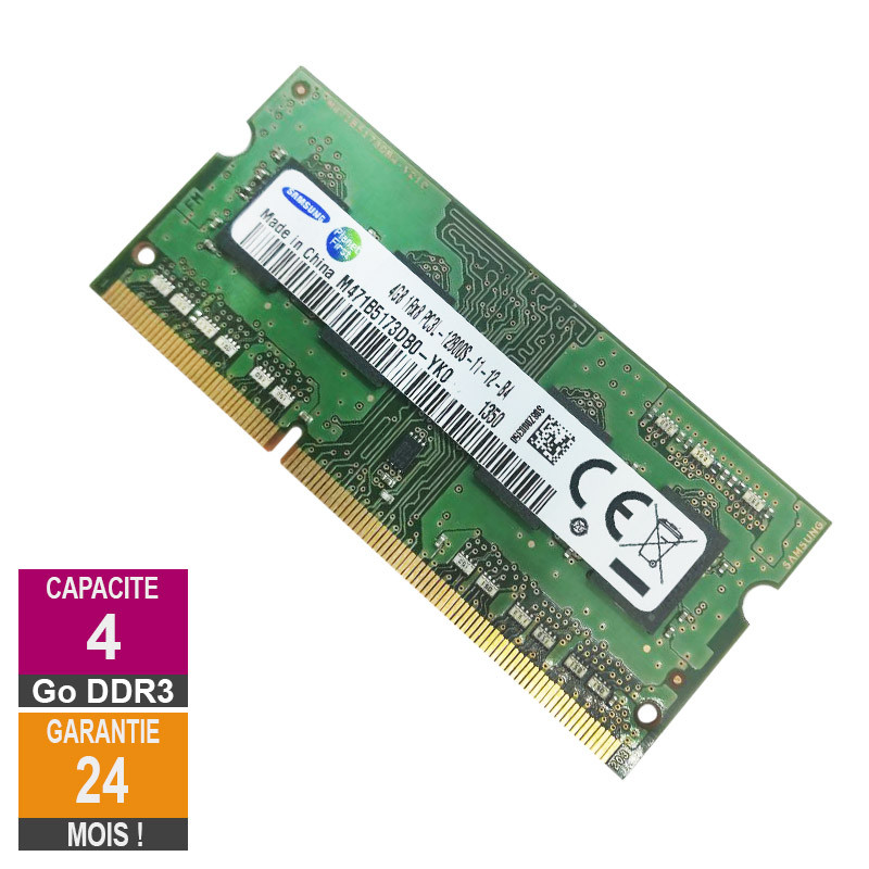 Barrette Mémoire 4Go RAM DDR3