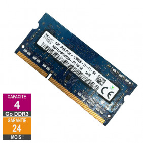 Barrette Mémoire 4Go RAM DDR3 Hynix HMT451S6BFR8A-PB SO-DIMM PC3L-12800S 1Rx8 691740-001