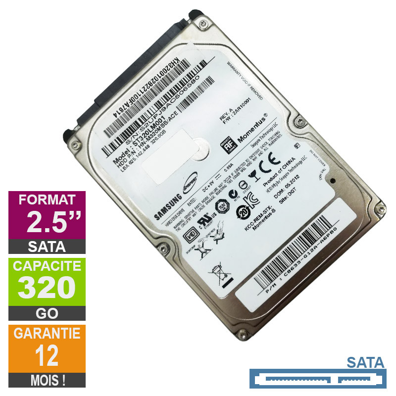 Disque Dur 320Go SATA 2.5 Sams