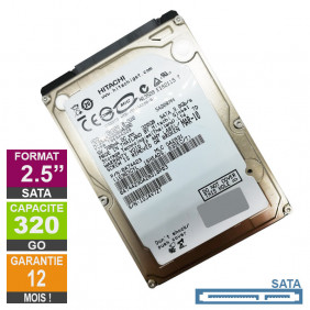 Disque Dur 320Go SATA 2.5 Hitachi HTS545032B9A300 5400rpm 8Mo