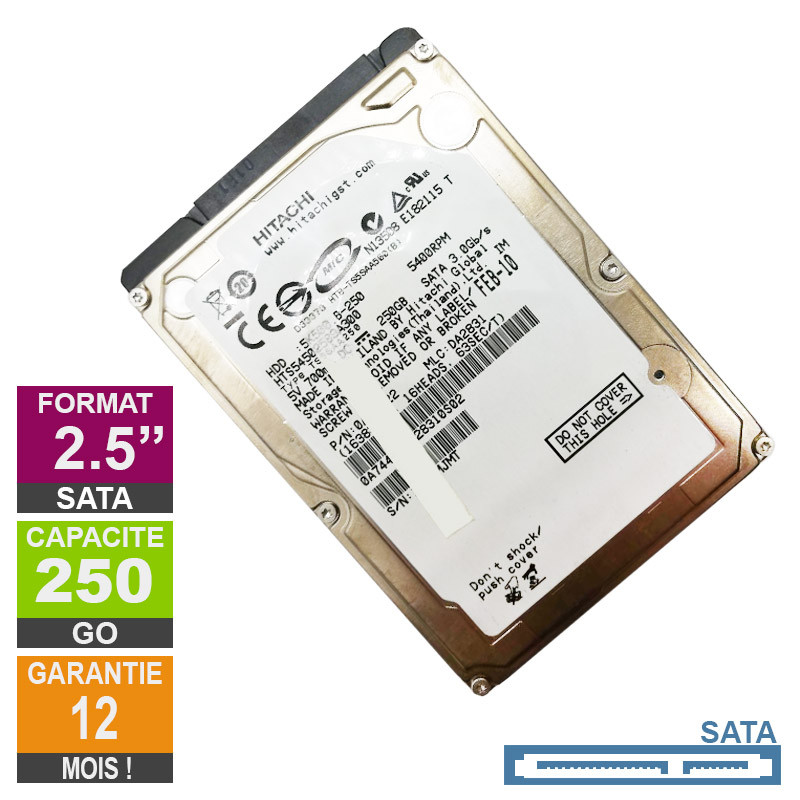 Hitachi - Disque Dur 320Go SATA 2.5 HITACHI HTS723232A7A364