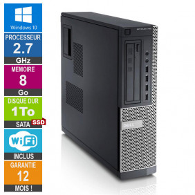 PC Dell Optiplex 790 DT G630 2.70GHz 8Go/1To SSD Wifi W10
