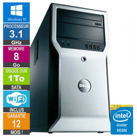 PC Dell Precision T1600 Xeon E3-1225 3.10GHz 8Go/1To Wifi W10