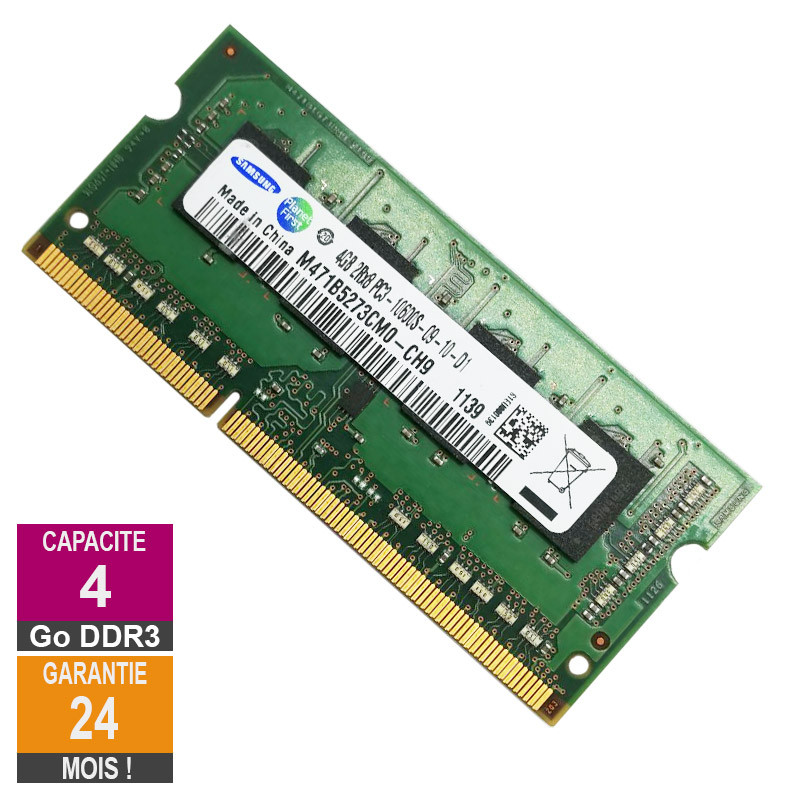 Barrette Mémoire 4Go RAM DDR3