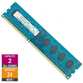 Barrette Mémoire 2Go RAM DDR3 Hynix HMT125U6TFR8C-G7 DIMM PC3-8500U