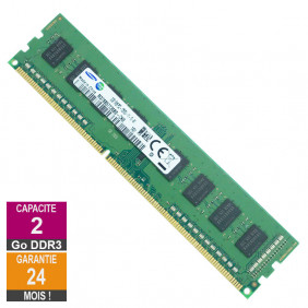 Barrette Mémoire 2Go RAM DDR3 Samsung M378B5773SB0-CK0 DIMM PC3-12800U