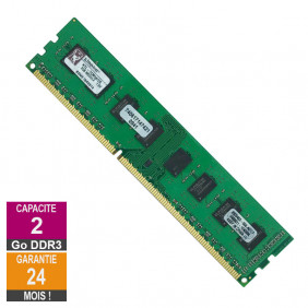 Barrette Mémoire 2Go RAM DDR3 Kingston KTL-TCM58/2G DIMM PC3-8500U