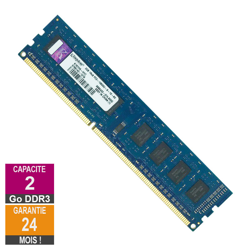 Barrette Mémoire 2Go RAM DDR3