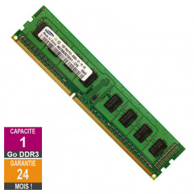 Barrette Mémoire 1Go RAM DDR3 Samsung M378B2873EH1-CF8 PC3-8500U 1066MHz 1Rx8