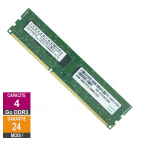 Barrette Mémoire 4Go RAM DDR3 Apacer 75.B83C1.G120B DIMM PC3-10600U