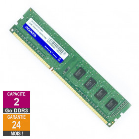 Barrette Mémoire 2Go RAM DDR3 Adata AM2U139C2P168V DIMM PC3-10600U