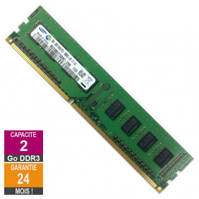 Barrette Mémoire 2Go RAM DDR3 Samsung M378B5773DH0-CH9 PC3-10600U 1333MHz 1Rx8