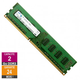 Barrette Mémoire 2Go RAM DDR3 Samsung M378B5673FH0-CH9 PC3-10600U 1333MHz 2Rx8