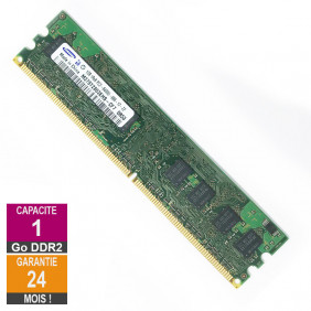 Barrette Mémoire 1Go RAM DDR2 Samsung M378T2863EHS-CF7 DIMM PC2-6400U 1Rx8