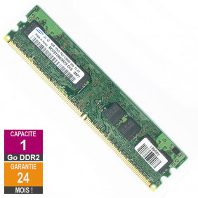 Barrette Mémoire 1Go RAM DDR2 Samsung M378T2863RZS-CE6 DIMM PC2-5300U 1Rx8