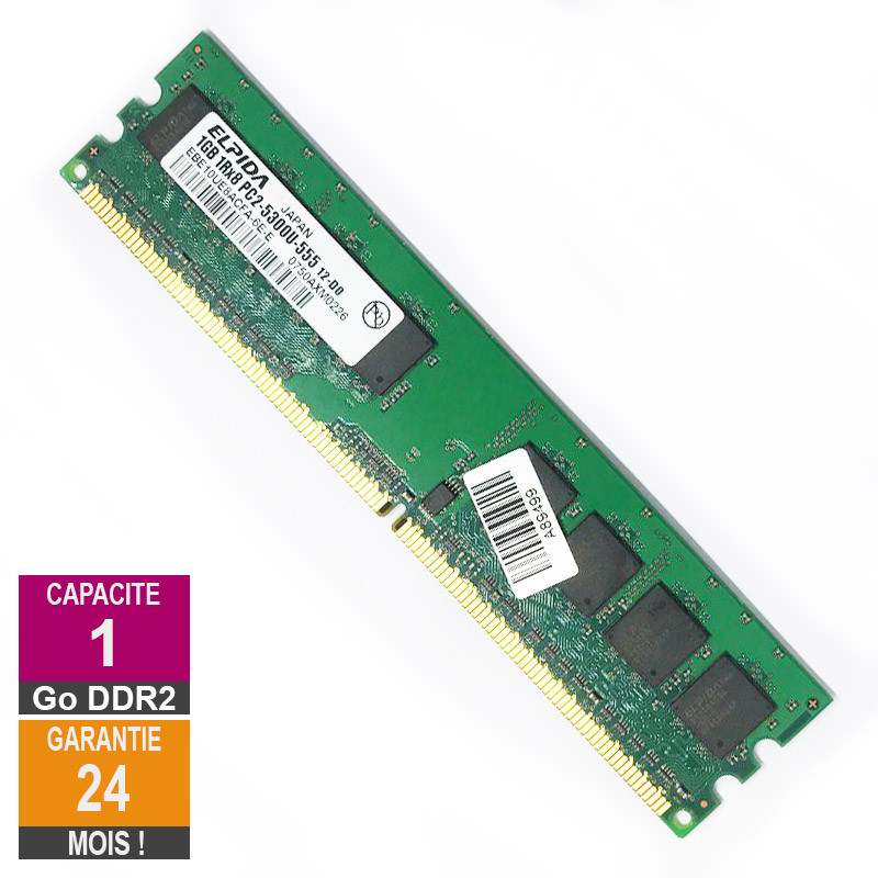 Barrette Mémoire 1Go RAM DDR2
