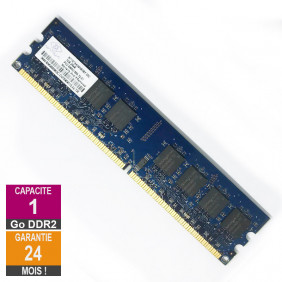 Barrette Mémoire 1Go RAM DDR2 Nanya NT1GT64U8HB0BY-25C DIMM PC2-6400U 2Rx8