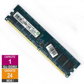 Barrette Mémoire 1Go RAM DDR2 Ramaxel RML1520EC48D7W-800 DIMM PC2-6400U 1Rx8