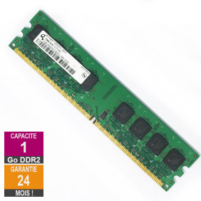 Barrette Mémoire 1Go RAM DDR2 Qimonda HYS64T128020HU-3S-B DIMM PC2-5300U 2Rx8