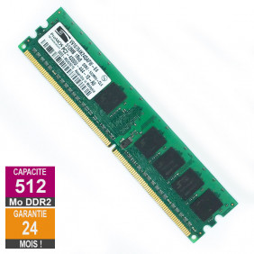 Barrette Mémoire 512Mo RAM DDR2 ProMOS V916764K24QAFW-E4 DIMM PC2-4200U 1Rx8