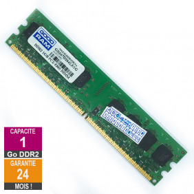 Barrette Mémoire 1Go RAM DDR2 GoodRam GR667D264L5/1G DIMM PC2-5300U 2Rx8