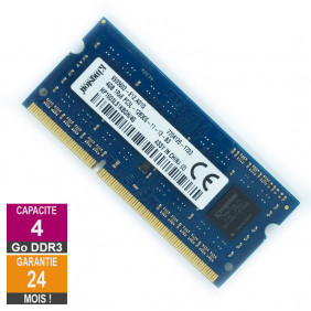 Barrette Mémoire 4Go RAM DDR3 Kingston HP16D3LS1KBGH/4G SO-DIMM PC3L-12800S 1Rx8