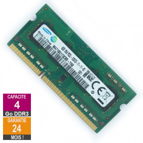 Barrette Mémoire 4Go RAM DDR3 Samsung M471B5173CB0-YK0 SO-DIMM PC3L-12800U 1Rx8