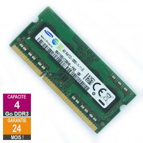 Barrette Mémoire 4Go RAM DDR3 Samsung M471B5173BH0-YK0 SO-DIMM PC3L-12800U 1Rx8