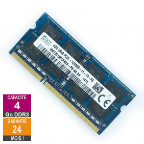 Barrette Mémoire 4Go RAM DDR3 Hynix HMT351S6CFR8A-PB SO-DIMM PC3L-12800U 2Rx8