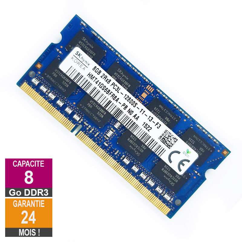 Barrette Mémoire 8Go RAM DDR3