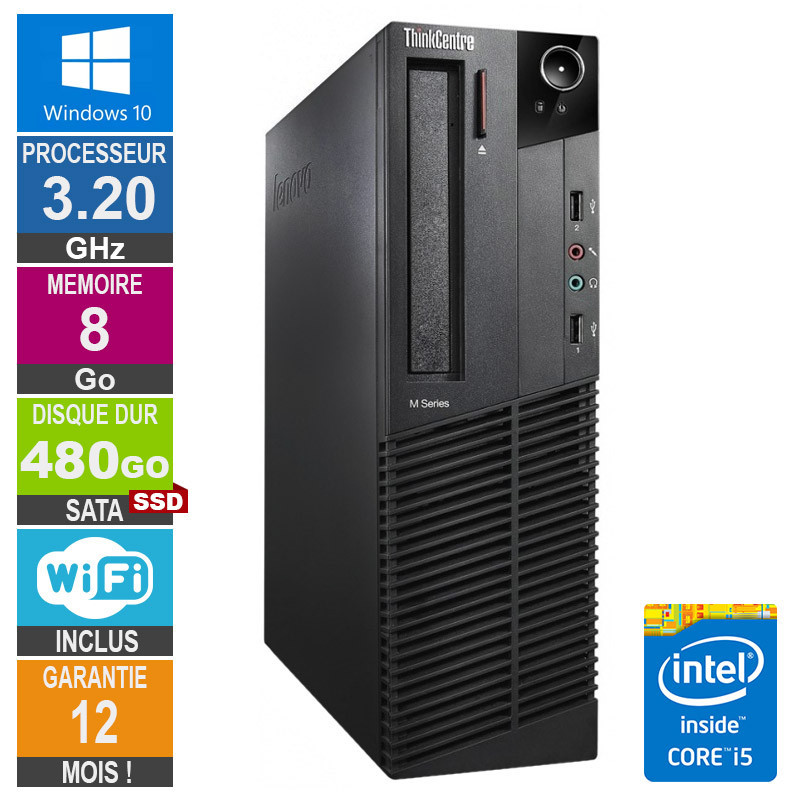 PC Lenovo M92p Core i5-3470 3.20GHz 8GB/480GB SSD Wifi W10 PC Lenovo M92p Core i5-3470 3.20GHz...
