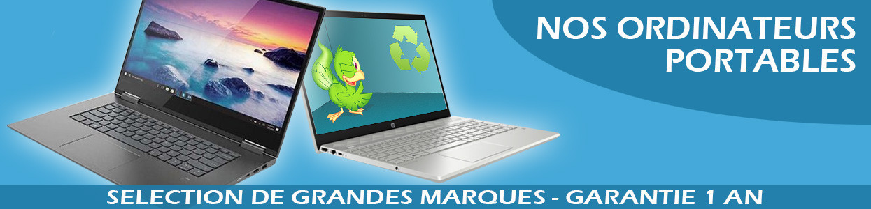 PC portables d'occasion reconditionnés - Laptop à petits prix